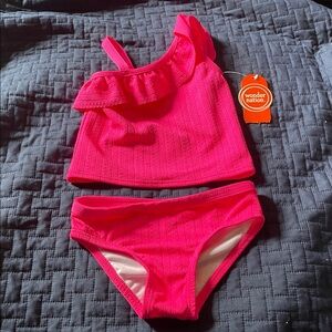 Wonder Nation Hot Pink Bikini Set